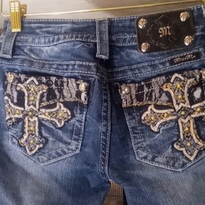 Miss me signature bootcut size 25 blue jeans